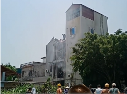 Cháy quán cà phê ở Hà Nội - 2 người tử vong